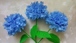 DIY 🌺Beautiful paper flowers / paper hydrangea / craft #flower #handmade #paper #decoration #craft