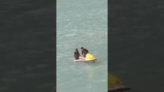 Man accidentally fell in Attabad lake #rescue #incident #save