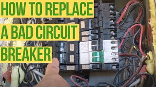 How To REPLACE an electrical BREAKER