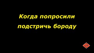 Когда попросили подстричь бороду