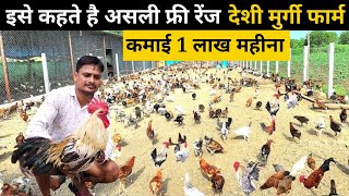 यह युवा देशी मुर्गी पालन से हर महीने 1 लाख कमाता है ! free range deshi murgi farm #deshimurgipalan