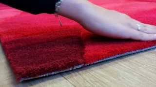 Tapis design rouge "Luminous" par Arte Espina