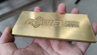 What a 30W fiber laser marking machine can do? Deep marking on brass