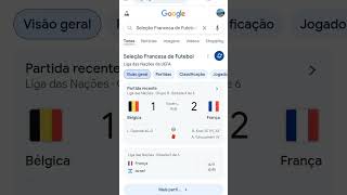 BELGICA 1 X 2 FRANCA LIGA DAS NACOES UEFA #2415