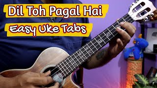 Dil Toh Pagal Hai - Easy Ukulele Theme Lesson | Whistling Part