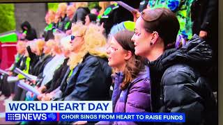 Pop Choir - Channel 9 News - World Heart Day