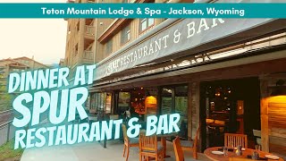 🇺🇸QUICK LOOK: Dinner at SPUR Restaurant & Bar - Teton Village, Jackson, Wyoming (2022)