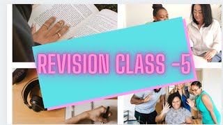 Revision class 5