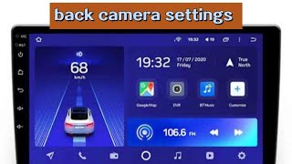 Camera video settings for Android car stereo