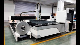 Carbon stainless steel plate and tube fiber laser cutting machine DW3015F-1500W---DOWEL CNC