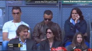 Cristiano Ronaldo watching Rafael Nadal vs. Joao Sousa - ATP Madrid 2016