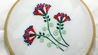 Flower pattern, hand embroidery design, easy and beautiful