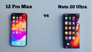 Samsung Note 20 Ultra vs iphone 12 Pro Max || Speed Test