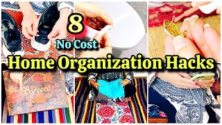 8-No Cost/Clutter Free Home Organization | Space Saving Tips | Reuse/Recycle Hacks | WomeniaATF