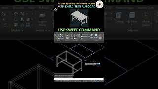 Autocad 3D Exercise Shorts #SHORTS