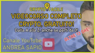 Corso sulle CriptoValute GRATIS? Come investire in CRYPTO partendo da ZERO? 🔥Corso Crypto!