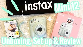 Instax Mini 12 Unboxing , Set up & Review