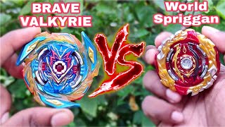 Brave Valkyrie vs World Spriggan 🔥 Beyblade Battle SHU VS VALT BATTLE? | Sparking Battle