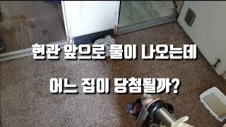 ep.17 수도 계량기 누수검사로도 식별 안되는 현관 앞 누수..해결과정 기록 (부천 심곡동 누수탐지 사례)