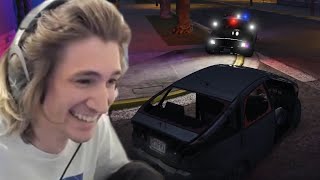 xQc Tries Escaping The Police in a Prius | GTA 5 NoPixel 3.0