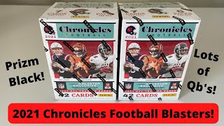 2021 Chronicles Football! - Prizm Black and Plenty of Rookie QB's!