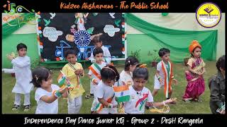 Junior KG Kids Dazzling "Desh Rangeela" Dance | Kidzee Aksharam's Independence Day Spectacle