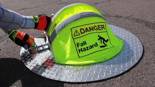 "HoleHat" Sewer Cleaning ,CCTV, Construction, Manhole fall prevention safety cover APWA AWARD WINNER