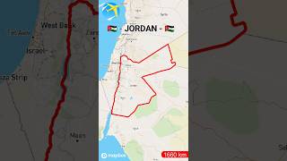 Jordan 🇯🇴  Middle East Country in Asia l Land Boundaries of Jordan #shorts #shortsfeed #trending