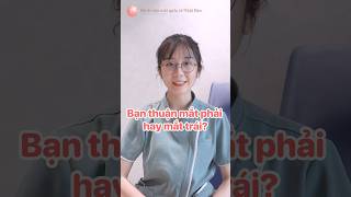 Bài test giúp bạn xác định mình thuận mắt phải hay mắt trái #shorts #eyecare