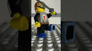 Skelly VS Stop Motion World - Lego Animation #shorts