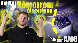 😱😱 CARNAGE à la scie CLOCHE : Je tente de MONTER un DEMARREUR électrique sans OUTILS⚡⚡...