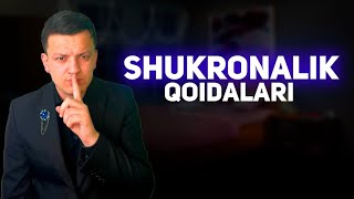 Shukronalik qoidalari