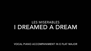 I Dreamed a Dream Vocal Piano Accompaniment in Eb Major