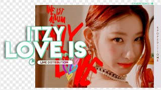 ITZY (있지)  – Love Is | Line Distribution