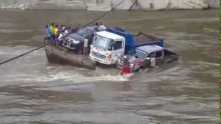 Shocking Sinking Ferry  / car Accident sinking with man/ big river accident