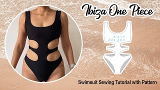 DIY One Piece Cut Out Monokini Swimsuit | Flattering Seamless Reversible Tank Style