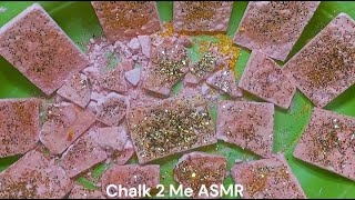 GLITTERY RED GYM CHALK REFORMED BAR CRUSH ASMR | SLEEP AID | SATISFYING