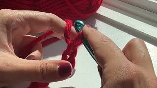 How to Crochet for Absolute Beginners 🧶✨ (Part 1) | How to Make a Slip Knot and Chain Stitch