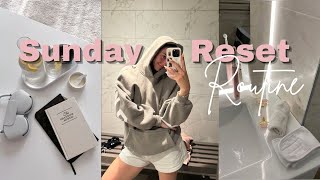 Sunday Reset Routine 🤍🫧| summer reset, cleaning, setting goals, reorganising wardrobe, Ultrahuman