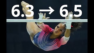 Shilese Jones (USA) Upgraded Uneven Bars D-Score 2024