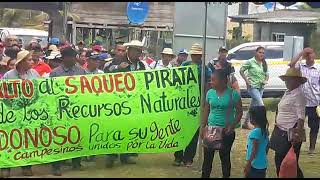 Protesta popular contra la Minera en Miguel de la Borda