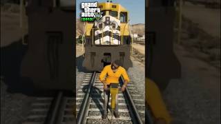 PLAYER vs TRAIN in Every GTA Game #gta #gta5 #grandtheftauto