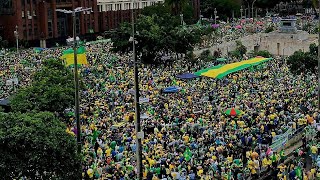 Drone Filma a Manifestação  no Palácio Duque de Caxias Comando Militar do Leste RJ