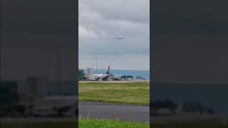 emirates A380 land at manchester airport