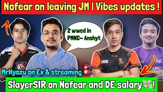 Nofear On Joining SG?| DE Player Salary?| MrHyozu On Ex, Nofear & Streaming | Ansh YT On AoA 2 WWCD!