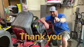 Replace Pto deck engagement cable on a Craftsman t1500 riding lawnmower