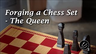 Hand-Forged Metal Chess Pieces - The Queen