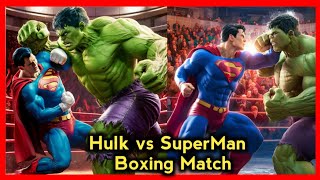 Hulk vs SuperMan BoXing Match Fight scene 4k 💥💥 | MQ CARTOON