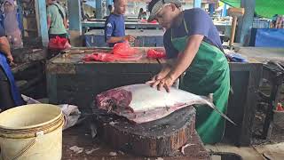 selamat menonton pemotongan ikan di akhir pekan dan banyak pengunjungnya🥰