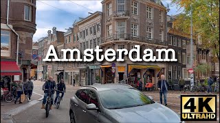 Amsterdam Walk🇳🇱 Rembrandtplein, Thorbeckeplein, Waldorf Astoria | October 2022 [4K 60fps]